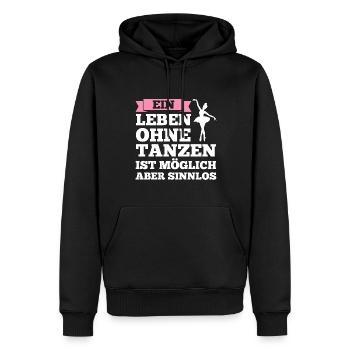 Ballerina Mädchen Balletttanz Geschenk - Männer Premium Bio Hoodie - Schwarz - Vorne - Nico (187cm)