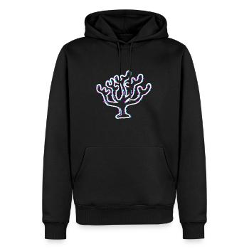 Récifs coralliens, nature colorée, plongée avec - Sweat à capuche Premium bio Homme - noir - Devant - Nico (187cm)