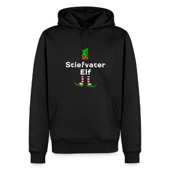 Stiefmama Elf Bonusmama Geschenk - Männer Premium Bio Hoodie - Schwarz - Vorne - Nico (187cm)