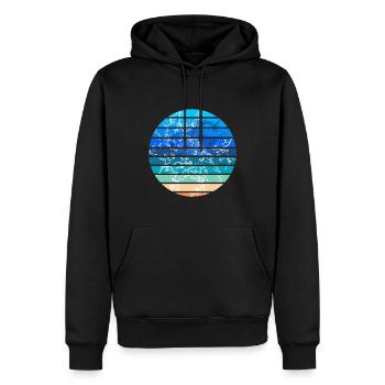 Sunset Plant Tree Branch Aesthetic - Men’s Premium Organic Hoodie - black - Front - Nico (187cm)