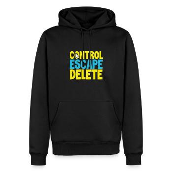 Anti-Belästigungskontrolle Flucht Anti Löschen Anti - Männer Premium Bio Hoodie - Schwarz - Vorne - Nico (187cm)