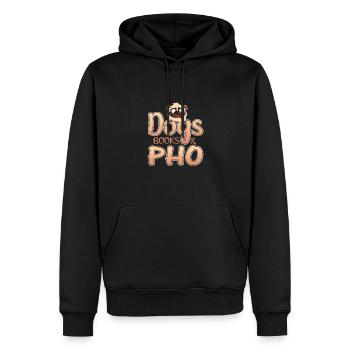 Hund Liebhaber Geschenk Hunde Bücher und Pho Leser Geschenk - Männer Premium Bio Hoodie - Schwarz - Vorne - Nico (187cm)