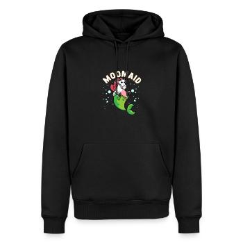 Moomaid Lustige Kuh Meerjungfrau Sarkasmus Geschenk - Männer Premium Bio Hoodie - Schwarz - Vorne - Nico (187cm)