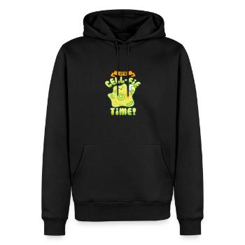 Téléphone portable Humour C’est Cell Fie Time Selfie - Sweat à capuche Premium bio Homme - noir - Devant - Nico (187cm)