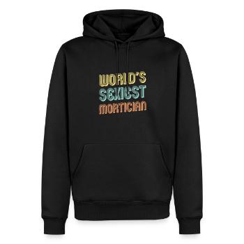 Leichenbestatter Geschenk Fun World Sexiest Leichenbestatter Geschenk - Männer Premium Bio Hoodie - Schwarz - Vorne - Nico (187cm)