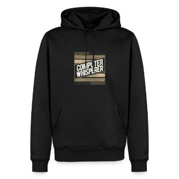 Computerflüsterer Geschenkcomputer Geschenkcomputer - Männer Premium Bio Hoodie - Schwarz - Vorne - Nico (187cm)