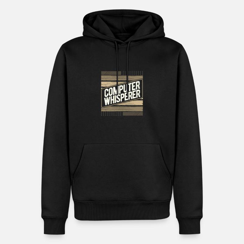Computerflüsterer Geschenkcomputer Geschenkcomputer - Männer Premium Bio Hoodie - Schwarz