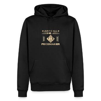 Quilter-Geschenk Nennen Sie mich einfach einen Piece Maker Quilten - Männer Premium Bio Hoodie - Schwarz - Vorne - Nico (187cm)