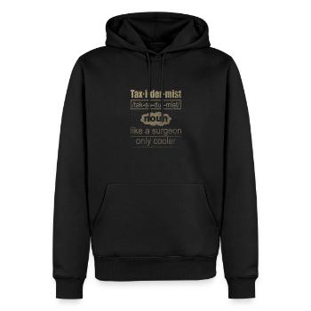 Cadeau de taxidermiste comme une glacière de chirurgien seulement - Sweat à capuche Premium bio Homme - noir - Devant - Nico (187cm)