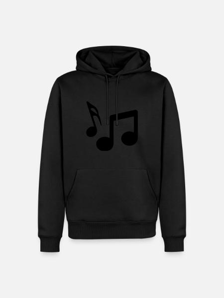 Musical notes sign - Men’s Premium Organic Hoodie - black