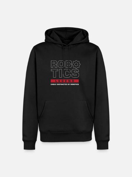 Robotics Legend Mechanic Engineering Robot - Men’s Premium Organic Hoodie - black