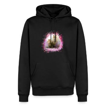 Capybara,Cochon,Graffiti,Capybara,Mère - Sweat à capuche Premium bio Homme - noir - Devant - Nico (187cm)