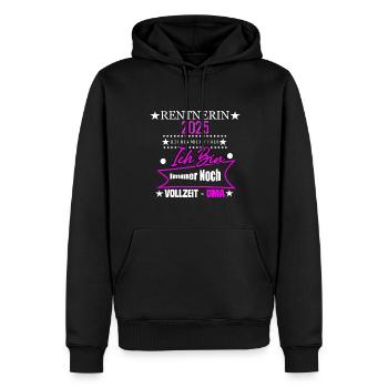 Rente Ruhestand Rentner Geschenk - Männer Premium Bio Hoodie - Schwarz - Vorne - Nico (187cm)