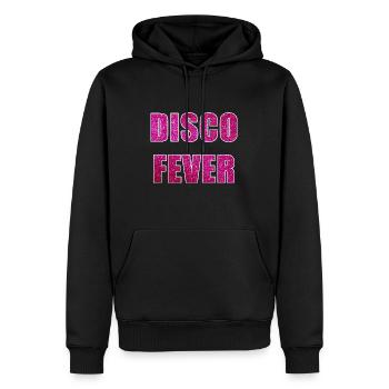 Disco Fever Seventies Lovers 80's Funky Night Retr - Sweat à capuche Premium bio Homme - noir - Devant - Nico (187cm)