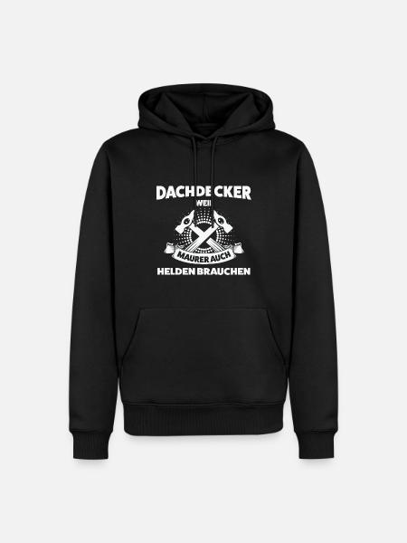 Dachdecker Beruf Dachdeckerei Geschenk - Männer Premium Bio Hoodie - Schwarz