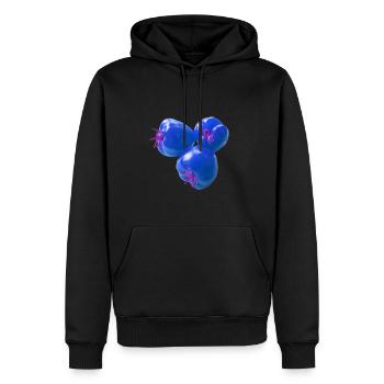 tomaten,blaue tomaten,rispentormaten,tomate,popart - Männer Premium Bio Hoodie - Schwarz - Vorne - Nico (187cm)