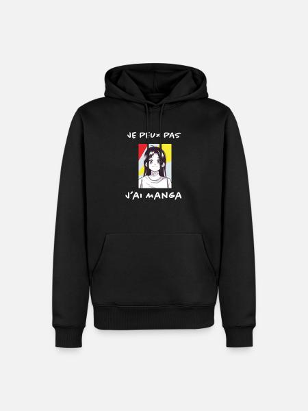 design Manga - Sweat à capuche Premium bio Homme - noir