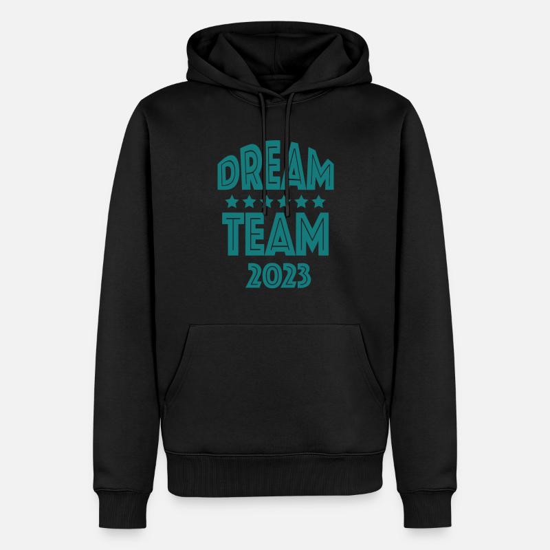 Dream Team 2023 - Männer Premium Bio Hoodie - Schwarz