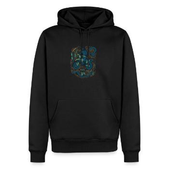 Motorcycle Freedom Motorcycle Bin Gift Gift - Men’s Premium Organic Hoodie - black - Front - Nico (187cm)