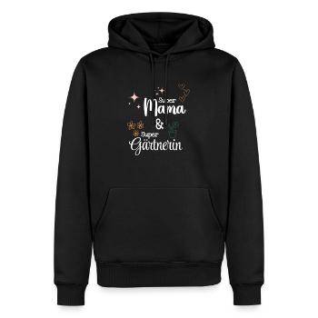 Best Super Mom Gardener Mom Mother's Day Gift - Men’s Premium Organic Hoodie - black - Front - Nico (187cm)