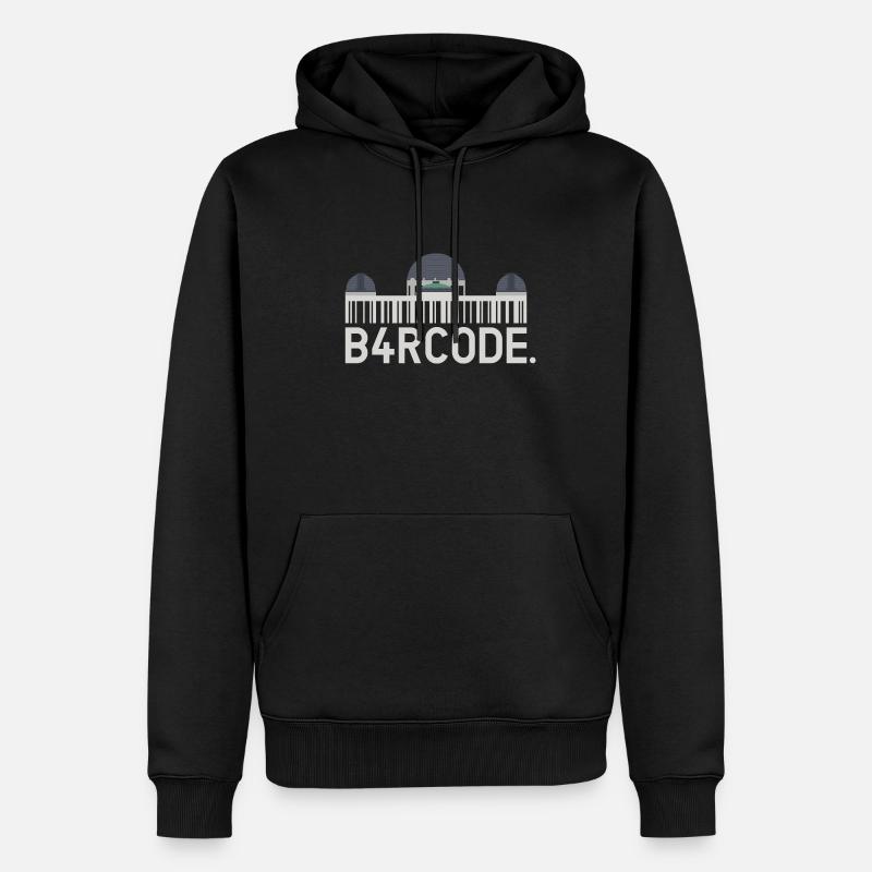 B4RCODE. Los Angeles - Sweat à capuche Premium bio Homme - noir