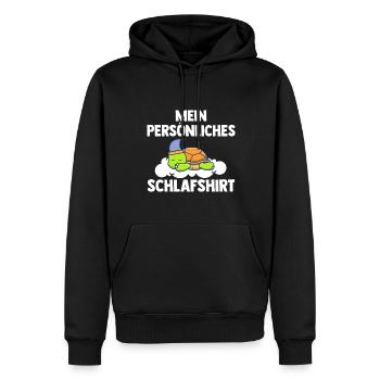 Schlafshirt Schildkröte Schlafanzug Geschenk - Männer Premium Bio Hoodie - Schwarz - Vorne - Nico (187cm)