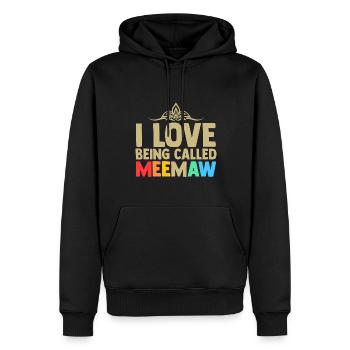 Omi Omi Familie Geschenk - Männer Premium Bio Hoodie - Schwarz - Vorne - Nico (187cm)