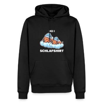 Schlafshirt Dachshund Schlafanzug Geschenk - Männer Premium Bio Hoodie - Schwarz - Vorne - Nico (187cm)