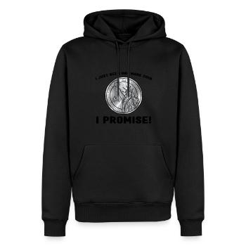 Münzen Münzen Sammler Numismatiker Geschenk - Männer Premium Bio Hoodie - Schwarz - Vorne - Nico (187cm)