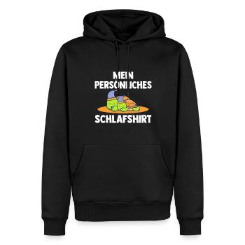 Schlafshirt Schildkröte Schlafanzug Geschenk - Männer Premium Bio Hoodie - Schwarz - Vorne - Nico (187cm)