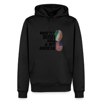 Irland Irisch Irische Wurzeln Geschenk - Männer Premium Bio Hoodie - Schwarz - Vorne - Nico (187cm)