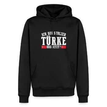 Türken Türkisch Türkei - Männer Premium Bio Hoodie - Schwarz - Vorne - Nico (187cm)