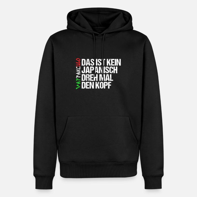 Italie Italien Vaffanculo - Sweat à capuche Premium bio Homme - noir