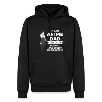 Anime dad Anime Anime Merch Geschenk - Männer Premium Bio Hoodie - Schwarz - Vorne - Nico (187cm)
