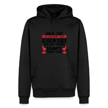 Schuhmacher Beruf Schuhsammler Geschenk - Männer Premium Bio Hoodie - Schwarz - Vorne - Nico (187cm)