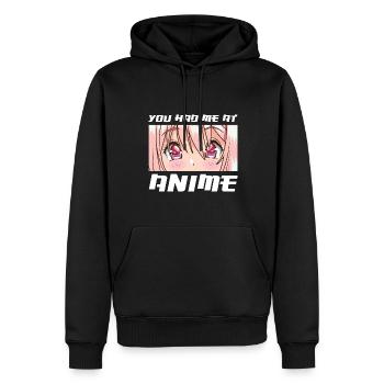 Anime merch Anime Anime Merchandise Geschenk - Männer Premium Bio Hoodie - Schwarz - Vorne - Nico (187cm)