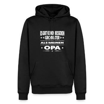 Opa Familie Enkelkinder Geschenk - Männer Premium Bio Hoodie - Schwarz - Vorne - Nico (187cm)