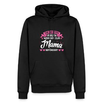 Mutter Familie Mama Geschenk - Männer Premium Bio Hoodie - Schwarz - Vorne - Nico (187cm)