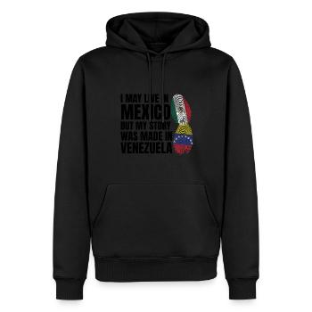Anime & Skizzieren Mädchen Anime Skizzieren Gesche - Männer Premium Bio Hoodie - Schwarz - Vorne - Nico (187cm)
