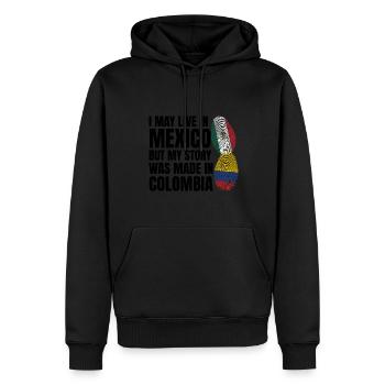 Anime & Skizzieren Mädchen Anime Skizzieren Gesche - Männer Premium Bio Hoodie - Schwarz - Vorne - Nico (187cm)