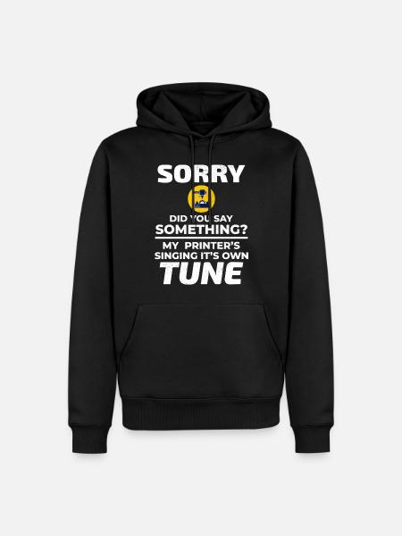 3D Printer 3D Printing Funny - Men’s Premium Organic Hoodie - black