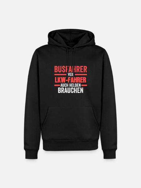 Busfahrer Job Reisebus Geschenk - Männer Premium Bio Hoodie - Schwarz
