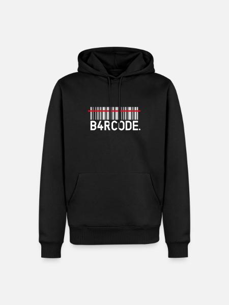 B4RCODE. Scan - Men’s Premium Organic Hoodie - black