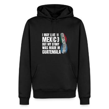 Basketball & Tacos Basketball Tacos Geschenk - Männer Premium Bio Hoodie - Schwarz - Vorne - Nico (187cm)