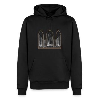 Orgelspieler Orgel Pfeifenorgel Organist - Männer Premium Bio Hoodie - Schwarz - Vorne - Nico (187cm)