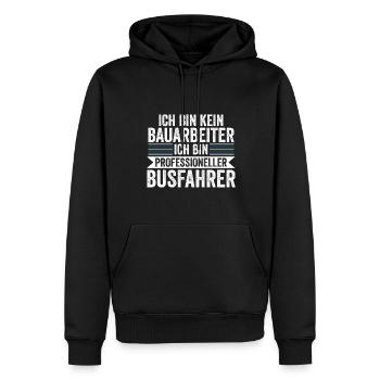 Busfahrer Job Schulbus Geschenk - Männer Premium Bio Hoodie - Schwarz - Vorne - Nico (187cm)