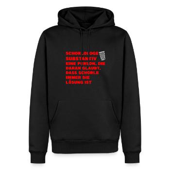 Schorle Pfälzer Dubbeglas Geschenk - Männer Premium Bio Hoodie - Schwarz - Vorne - Nico (187cm)
