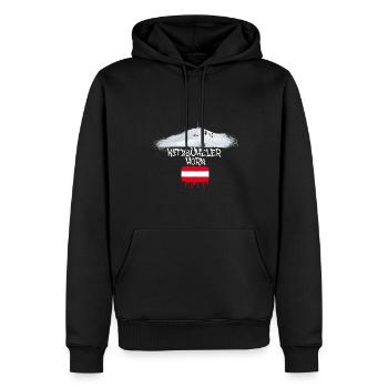 Kitzbüheler Horn,montagne,montagne,autriche,domaine skiable - Sweat à capuche Premium bio Homme - noir - Devant - Nico (187cm)
