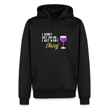 I don't get drunk, I get more stylish Al - Men’s Premium Organic Hoodie - black - Front - Nico (187cm)