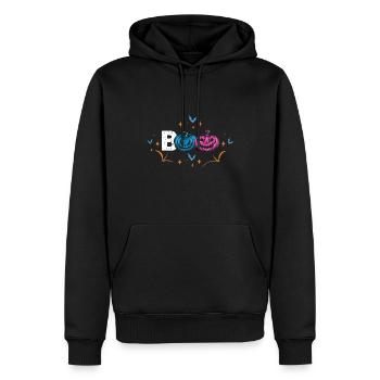 Citrouille Halloween Costume Halloween - Sweat à capuche Premium bio Homme - noir - Devant - Nico (187cm)